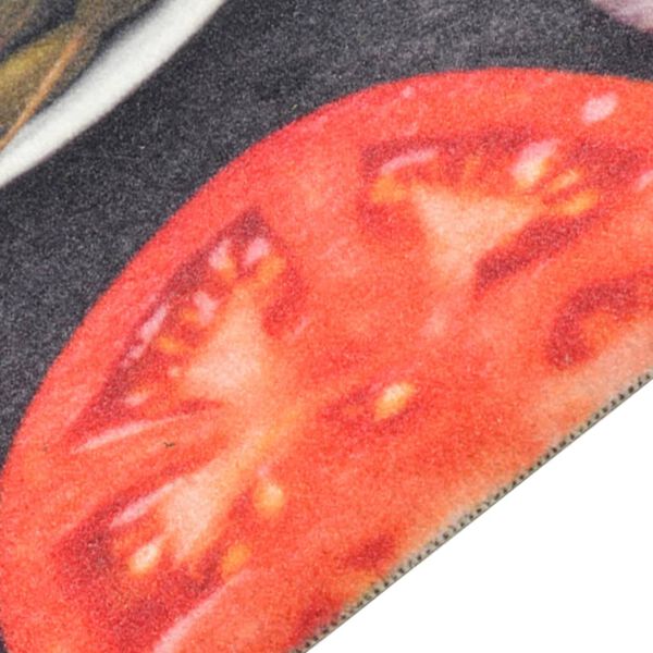 vidaXL Covor de bucătărie lavabil Wine & Dinner, 45x150 cm, catifea