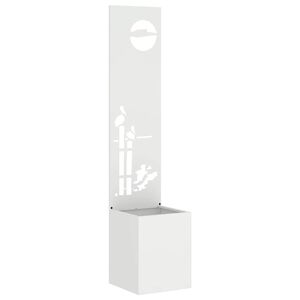 vidaXL Ecran de intimitate pentru grădină Alb 32 x 32 x 150 cm