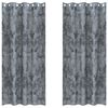 vidaXL Cortine din catifea 2 buc. Gri argintie 260 x 140 cm Catifea