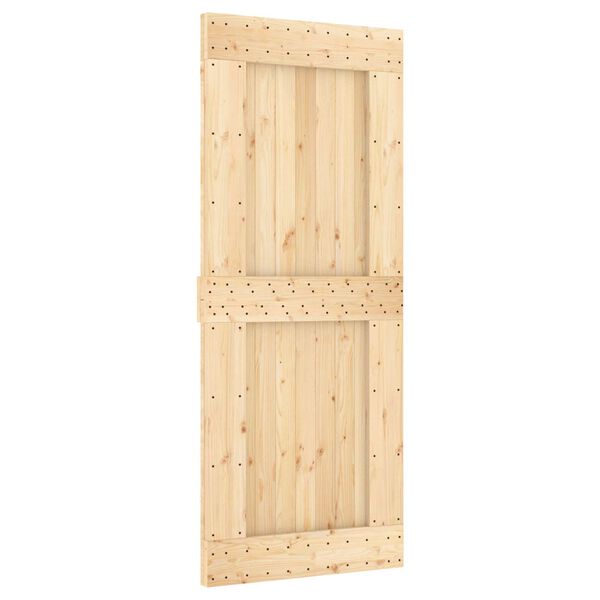 vidaXL Ușă NARVIK natural 85 x 210 cm Lemn de Pin Solid