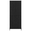 vidaXL Bufet Pe perete Stejar Negru 69,5 x 34 x 180 cm Lemn compozit