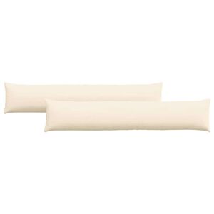vidaXL Perne pentru canapea 2 pcs Crem 200 x 40 cm