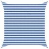 vidaXL P&acirc;nză de umbră Albastru și Alb 3,6 x 3,6 m HDPE
