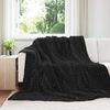vidaXL Pături de aruncat 6 pcs Negru 240 x 220 cm Molton
