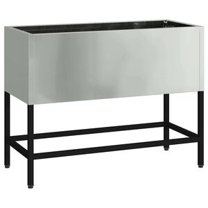 vidaXL Ghiveci ridicat pentru grădină Argintiu 60 x 26 x 45 cm