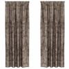 vidaXL Cortine din catifea 2 buc. Cappuccino 245 x 140 cm Catifea