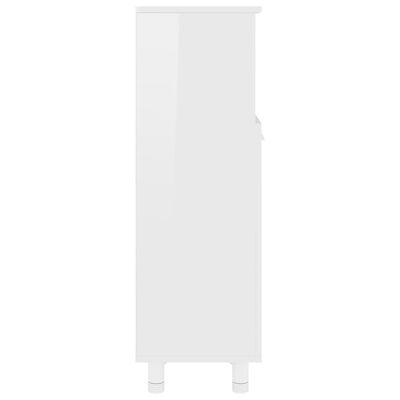 vidaXL Dulap de baie, alb extralucios, 30 x 30 x 95 cm, PAL