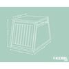 Kerbl Cutie de transport pentru c&acirc;ini Barry 92x65x65,5 cm aluminiu