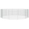 vidaXL Adăpost pentru animale cu 12 panouri, 54x60 cm, fier galvanizat