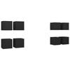 vidaXL Dulapuri TV cu montaj pe perete, 8 buc., negru, 30,5x30x30 cm