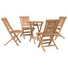 vidaXL Set de grădină 3 buc. Maro Lemn Teak Solid