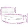 vidaXL Cadru de pat otoman cu saltea alb 140x200cm piele artificială