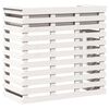 vidaXL Masă bar de exterior, alb, 113,5x50x103 cm, lemn masiv pin