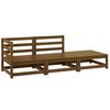 vidaXL Set mobilier de grădină, 3 piese, maro miere, lemn masiv de pin