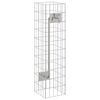vidaXL Robinet Gabion 4 buc. Argintiu 25 x 25 x 100 cm Oțel Galvanizat