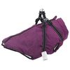 vidaXL Haină c&acirc;ini cu ham impermeabilă reflectorizantă, violet, L48