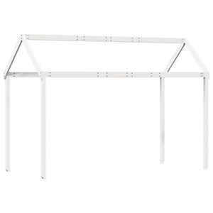vidaXL Acoperiș Pat Copii, alb, 217x95,5x159 cm Lemn Mass Pin