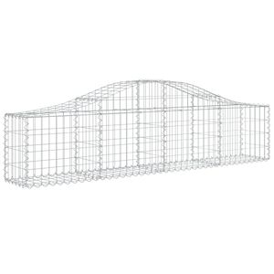 vidaXL Coș gabion arcuit, 200x30x40/60 cm, fier galvanizat