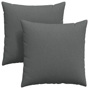 vidaXL Perne pentru canapea 2 pcs Gri &icirc;nchis 60 x 60 cm țesătură