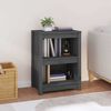 vidaXL Bibliotecă, gri, 50x35x68 cm, lemn masiv de pin