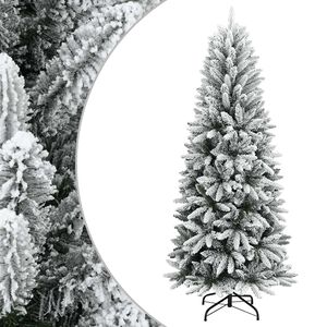 vidaXL Brad de Crăciun artificial cu zăpadă, 120 cm, PVC&PE