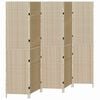 vidaXL Separator de cameră Bej 242 x 180 cm poliratan