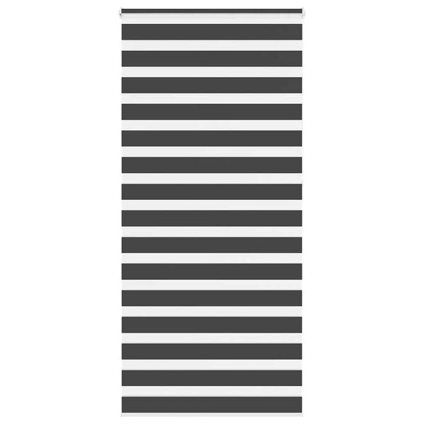 vidaXL Jaluzea tip zebra neagră lățime țesătură 105,9 cm poliester