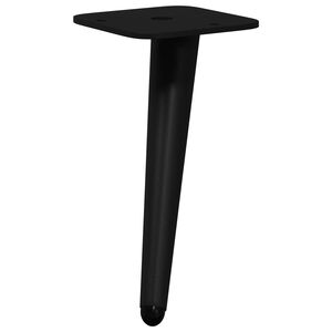 vidaXL Picioare verticale 2 buc. Negru 56 x 56 x 100 mm Fier