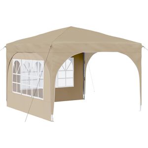 vidaXL Cort de Petrecere Pop-up 290 x 290 x 245 cm Crem