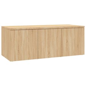 vidaXL Comodă TV, stejar sonoma, 80x34x30 cm, lemn prelucrat