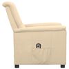 vidaXL Fotoliu rabatabil electric, crem, material textil