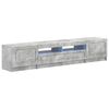 vidaXL Dulap TV LED cu 5 piese Gri Beton Lemn prelucrat