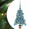 vidaXL Brad de Crăciun cu 150 LED cu suport Verde 65 cm PE