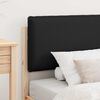 vidaXL Cadru de pat cu tăblie tapițată cu headboard Negru 80 x 200 cm