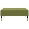 vidaXL Canapea extensibilă 2 locuri, cu taburet, verde deschis catifea