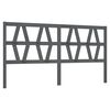 vidaXL Tăblie de pat, gri, 206x4x100 cm, lemn masiv de pin