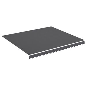 vidaXL P&acirc;nză de rezervă copertină, antracit, 380x345 cm, poliester