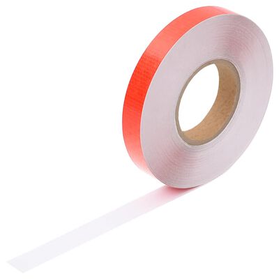 vidaXL Bandă reflectorizantă, roșu, 2,5 cmx50 m, PVC