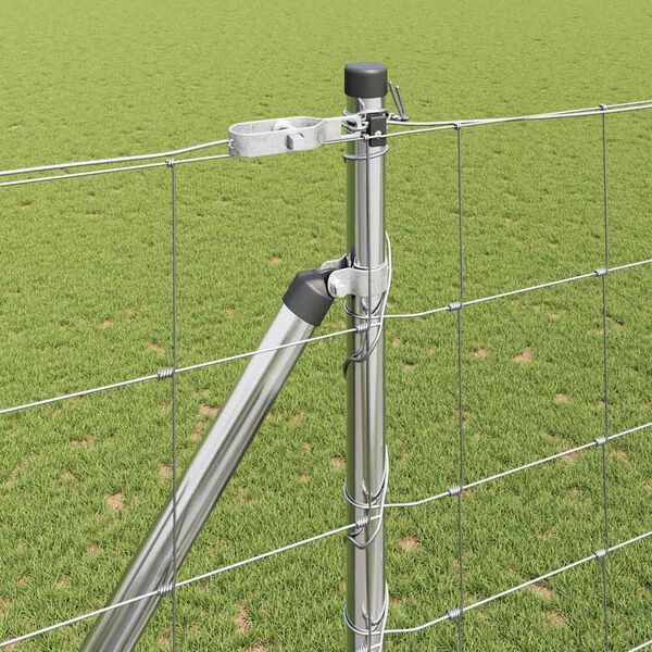 vidaXL St&acirc;lp de gard. Galvanizat 25 x 1,6 m Oțel