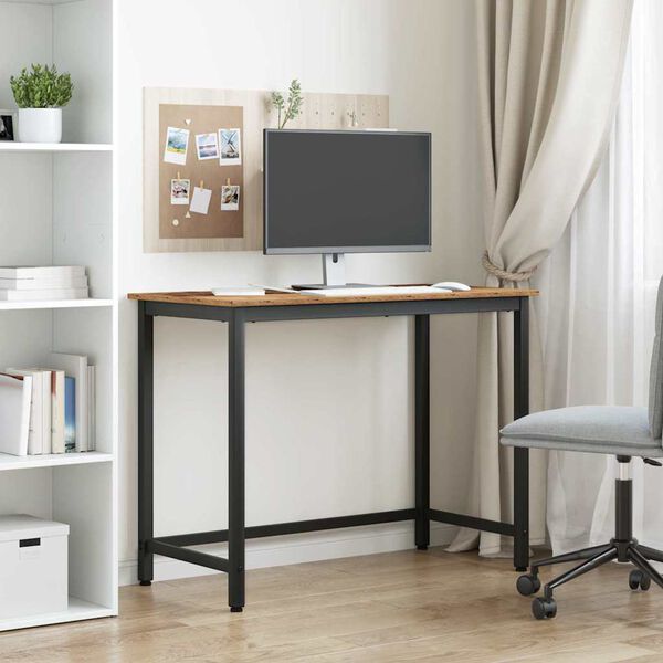 vidaXL masă Lemn vechi 80 x 50 x 76,5 cm Lemn ingineresc și oțel