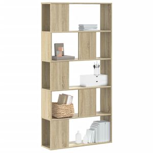 vidaXL Bibliotecă cu 5 niveluri stejar sonoma 80,5x23,5x162,5 cm lemn