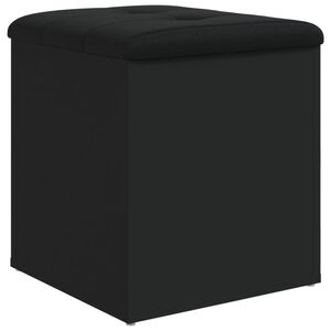 vidaXL Bancă de pantofi, negru, 42x42x45 cm, lemn prelucrat