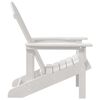 vidaXL Scaun Adirondack Alb 74 x 82 x 92cm HDPE