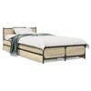 vidaXL Cadru de pat cu sertare stejar sonoma 90x200 cm lemn prelucrat