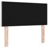 vidaXL Tăblie LED cu headboard Gri deschis 90 cm Piele artificială