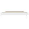 vidaXL Cadru de pat, alb, 90x190 cm, lemn prelucrat