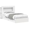 vidaXL Cadru de pat cu depozitare Alb 80 x 200 cm Lemn prelucrat