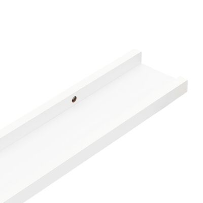vidaXL Rafturi de perete, 4 buc., alb, 60x9x3 cm