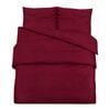vidaXL Set lenjerie cu husă de pilotă, bordo, 260x240 cm, bumbac