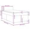 vidaXL Pat box spring cu saltea, gri deschis, 120x190 cm, textil